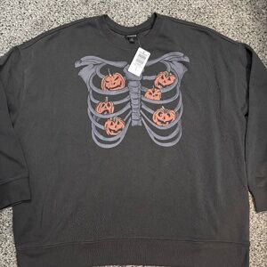 Torrid pumpkin sweat shirt  0x nwt